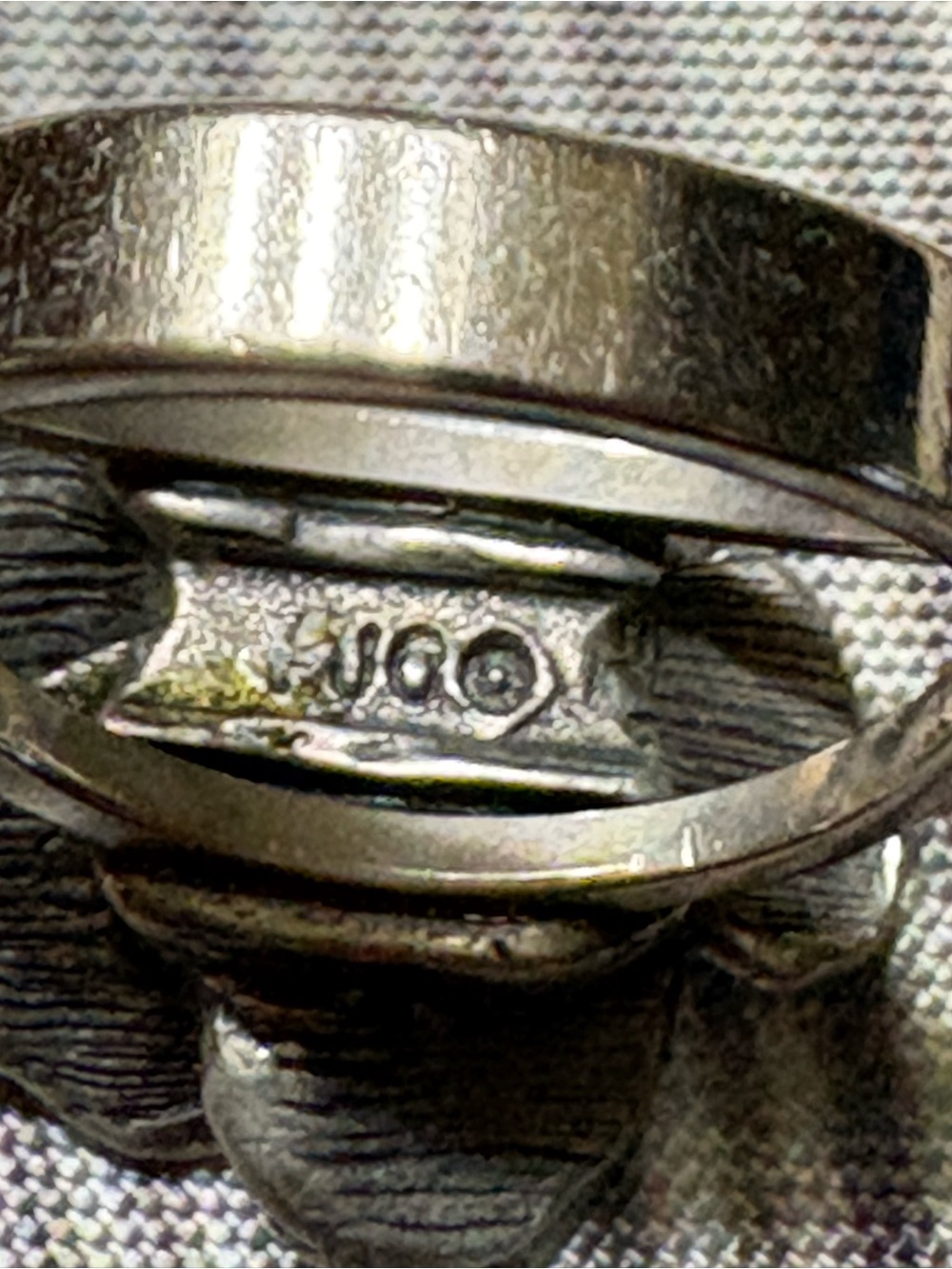 Silver Flower Ring Sz 6 - Picture 5 of 5